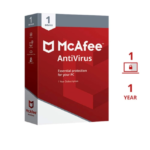 McAfee Antivirus 1 Pc 1 Year License
